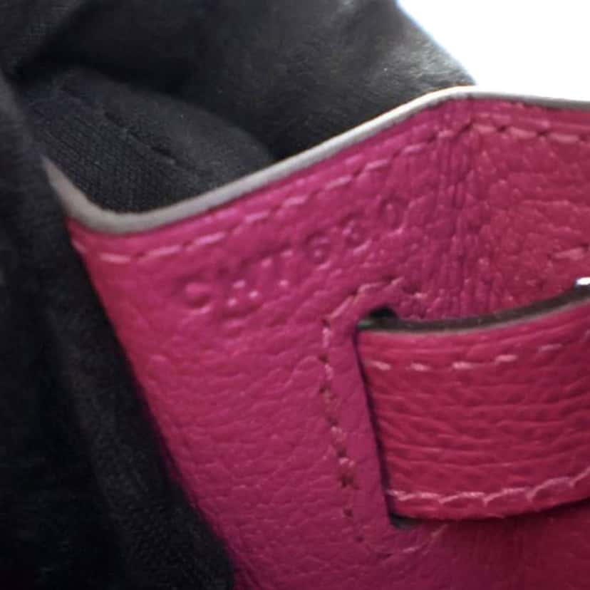 Hermès Epsom Kelly II Sellier 28 Purple Leather Good condition - Box View