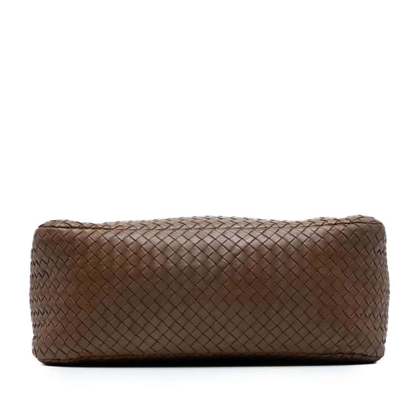 Bottega Veneta Nappa Intrecciato Shoulder Bag Brown Leather Good condition - Inside View
