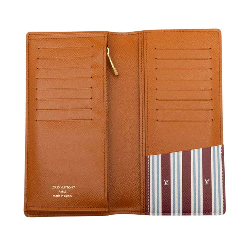 Louis Vuitton Monogram Heritage Portefeuille Brazza Wallet White Good condition - Model View