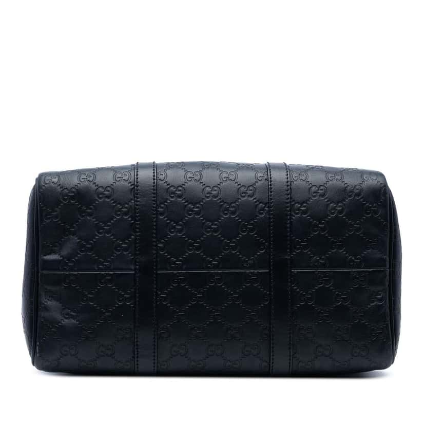 Gucci Medium Guccissima Joy Boston Bag Blue Leather Good condition - Inside View