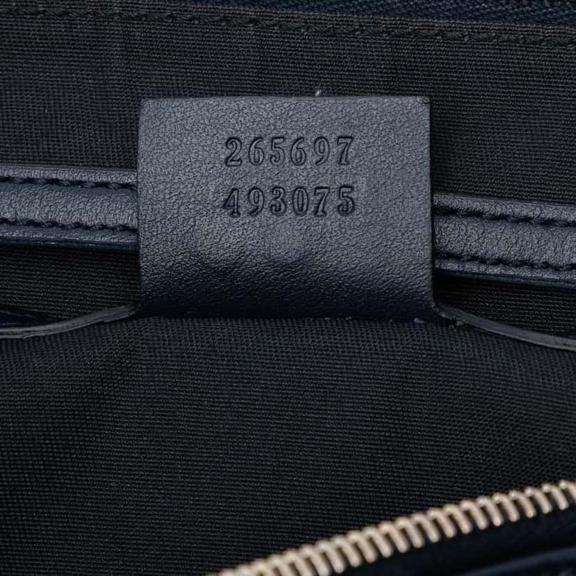 Gucci Medium Guccissima Joy Boston Bag Blue Leather Good condition - Box View
