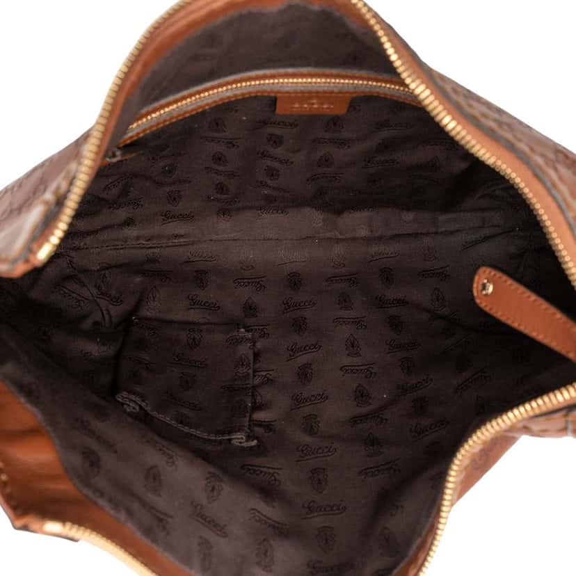 Gucci Guccissima Charlotte Hobo Brown Leather Good condition - Model View