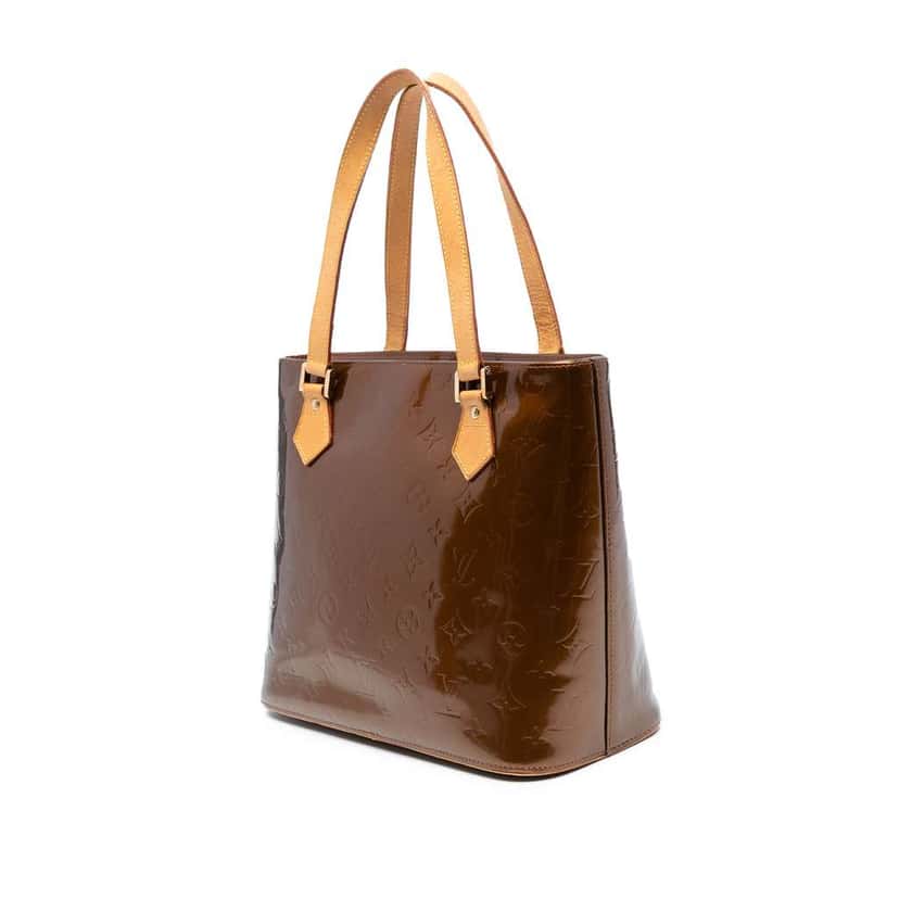 Louis Vuitton Monogram Vernis Houston Brown Leather Good condition - Back View