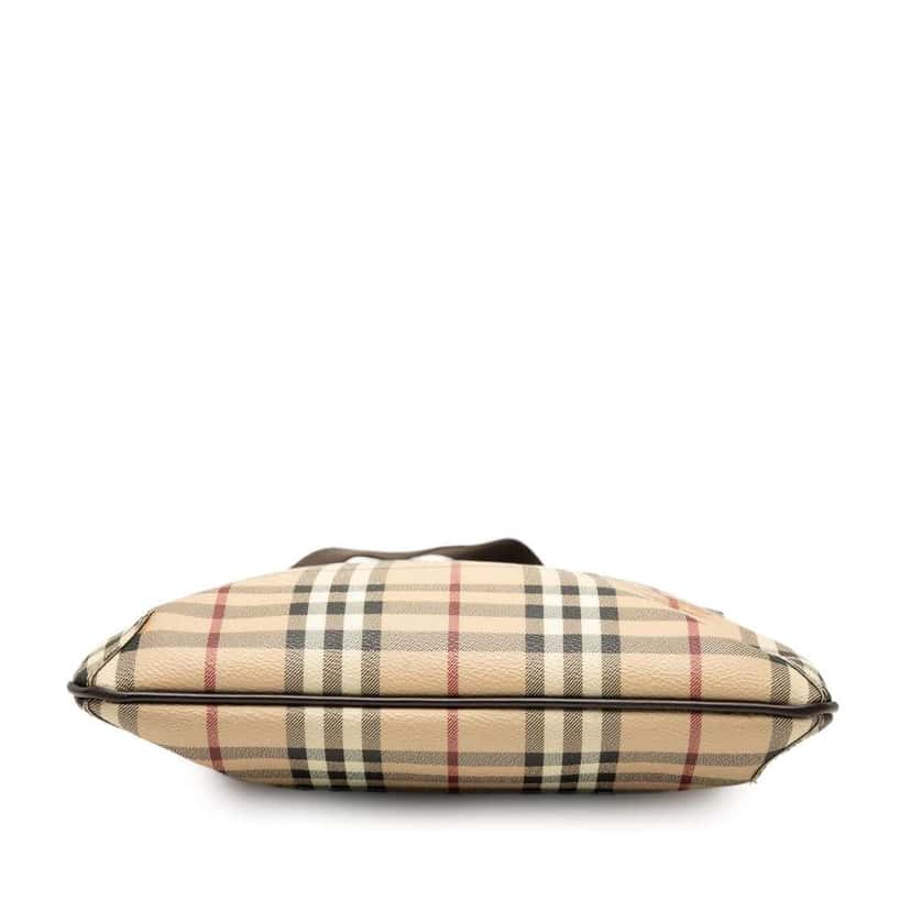 Burberry Haymarket Check Coated Canvas Crossbody Brown Canvas Good condition - Inside View