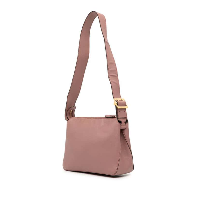 Burberry Small Grained Calfskin Helmsley Crossbody Pink Leather Very good condition - Back View