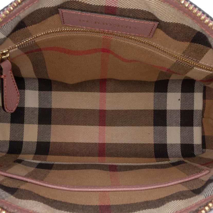 Burberry Small Grained Calfskin Helmsley Crossbody Pink Leather Very good condition - Model View