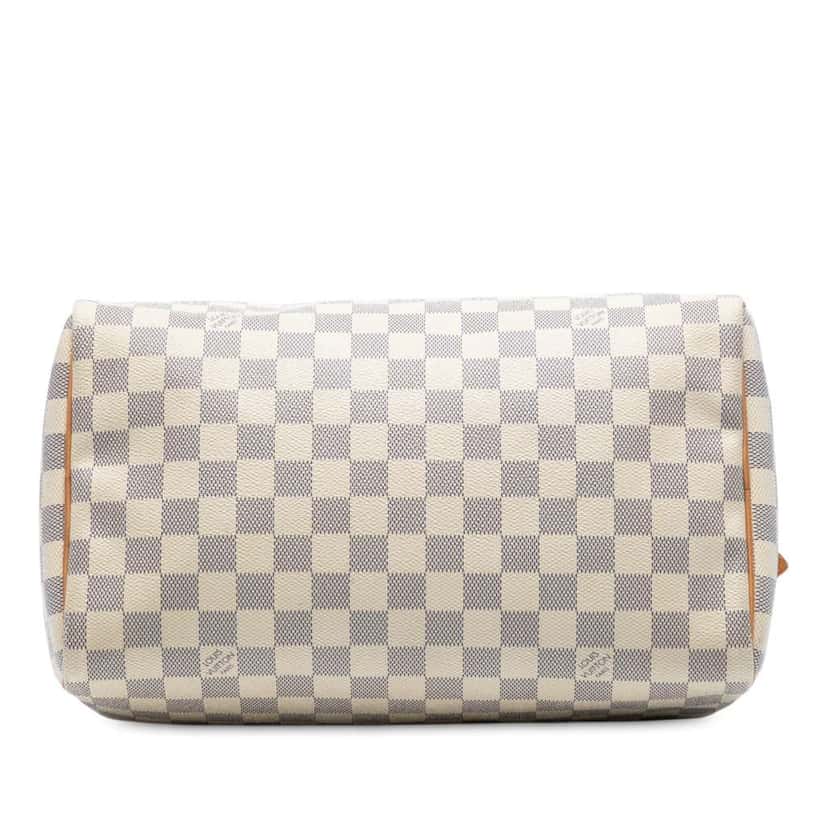 Louis Vuitton Damier Azur Speedy 30 White Good condition - Inside View