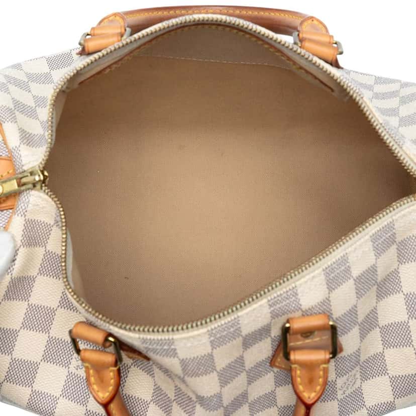 Louis Vuitton Damier Azur Speedy 30 White Good condition - Model View