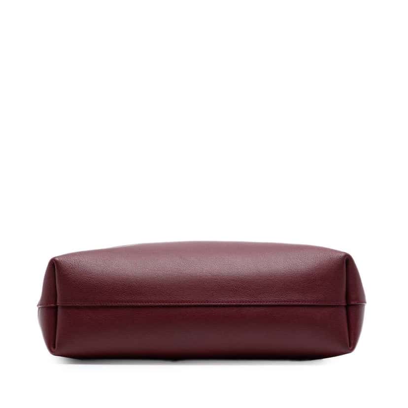 Saint Laurent Leather North South Shopper Tote Red Leather Good condition - Inside View