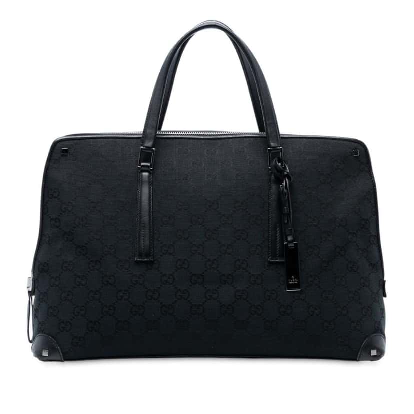 Gucci GG Canvas Handbag Blue Canvas Good condition - Front View