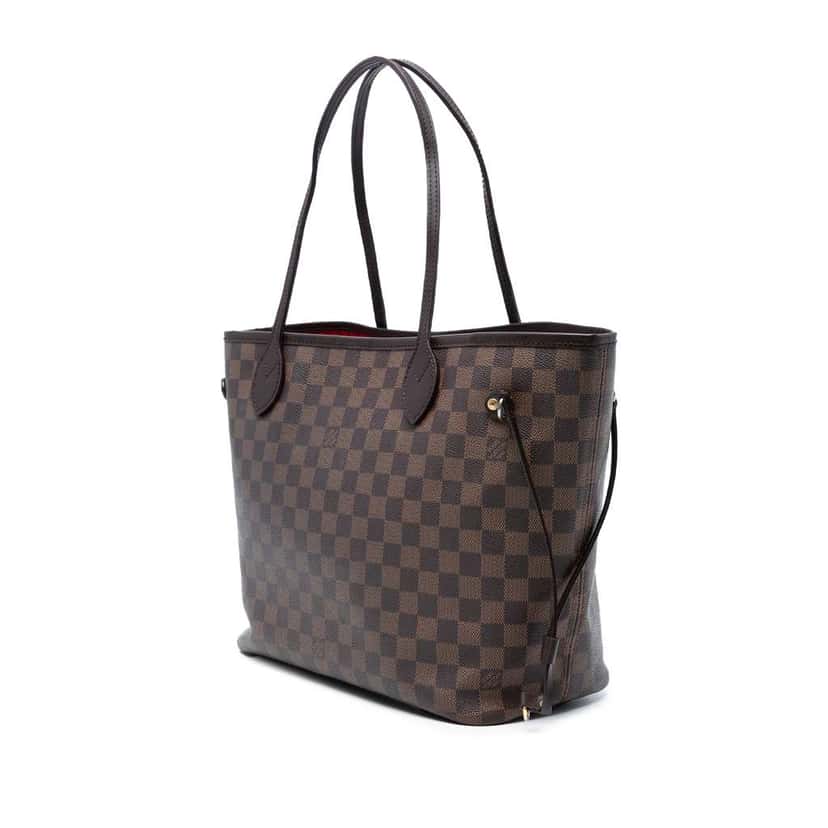 Louis Vuitton Damier Ebene Neverfull MM Brown Good condition - Back View