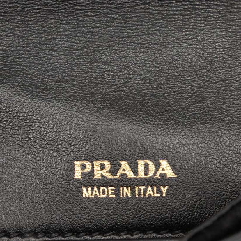 Prada Impuntu Velluto Corsaire Crossbody Black Velvet Very good condition - Box View