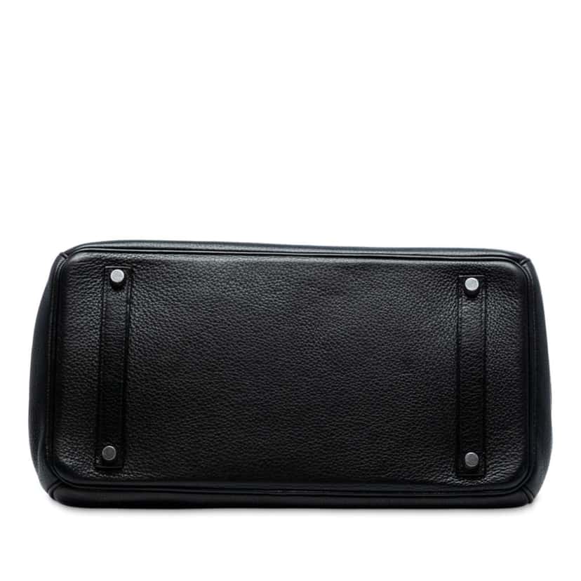 Hermès Togo Birkin Retourne 35 Black Leather Fair condition - Inside View