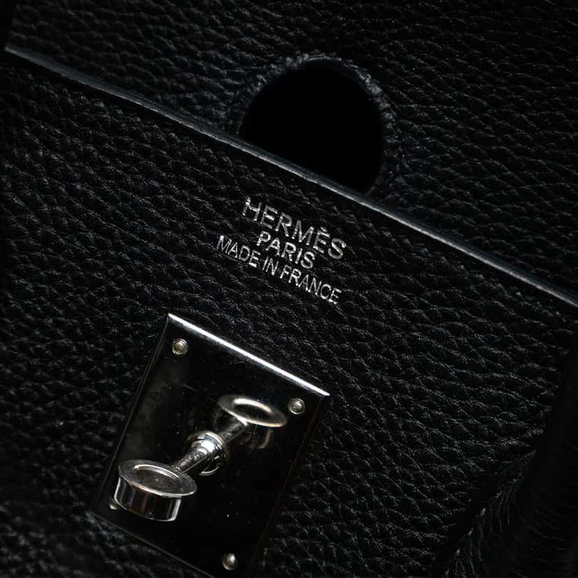 Hermès Togo Birkin Retourne 35 Black Leather Fair condition - Box View