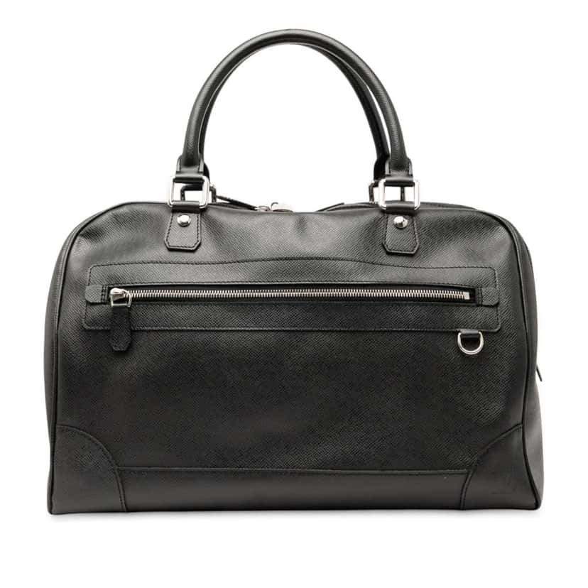 Louis Vuitton Taiga Stanislav Black Leather Good condition - Front View