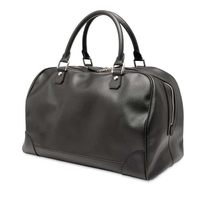 Louis Vuitton Taiga Stanislav Black Leather Good condition - Back View
