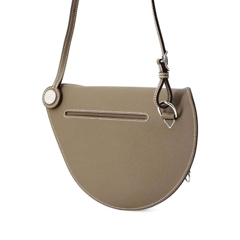 Hermès Epsom Petite Course Brown Leather Very good condition - Back View