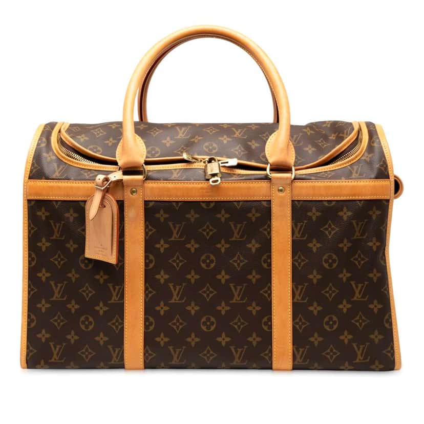 Louis Vuitton Monogram Sac Chien Pet Carrier 50 Brown Good condition - Front View