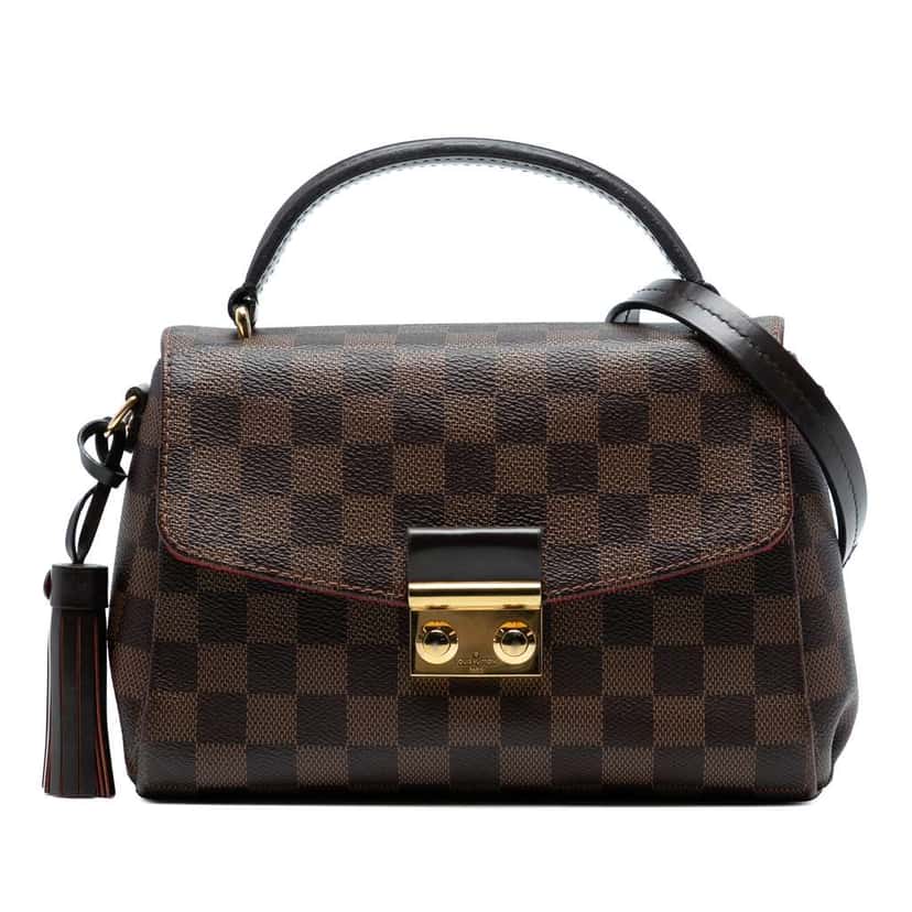 Louis Vuitton Damier Ebene Croisette Brown Good condition - Front View