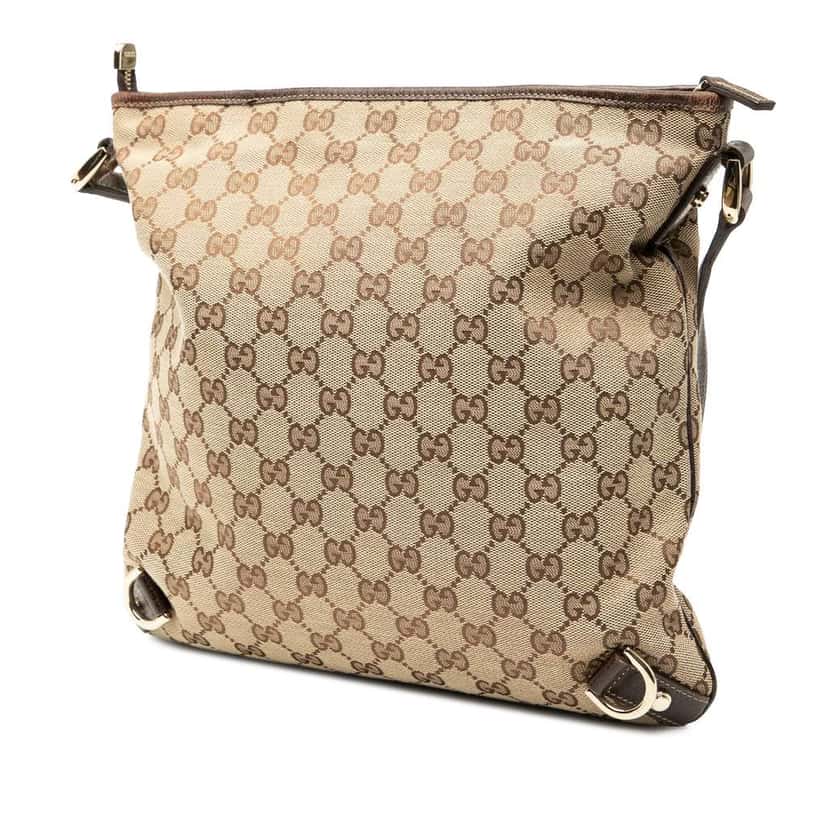 Gucci GG Canvas Abbey D Ring Crossbody Brown Canvas Good condition - Back View