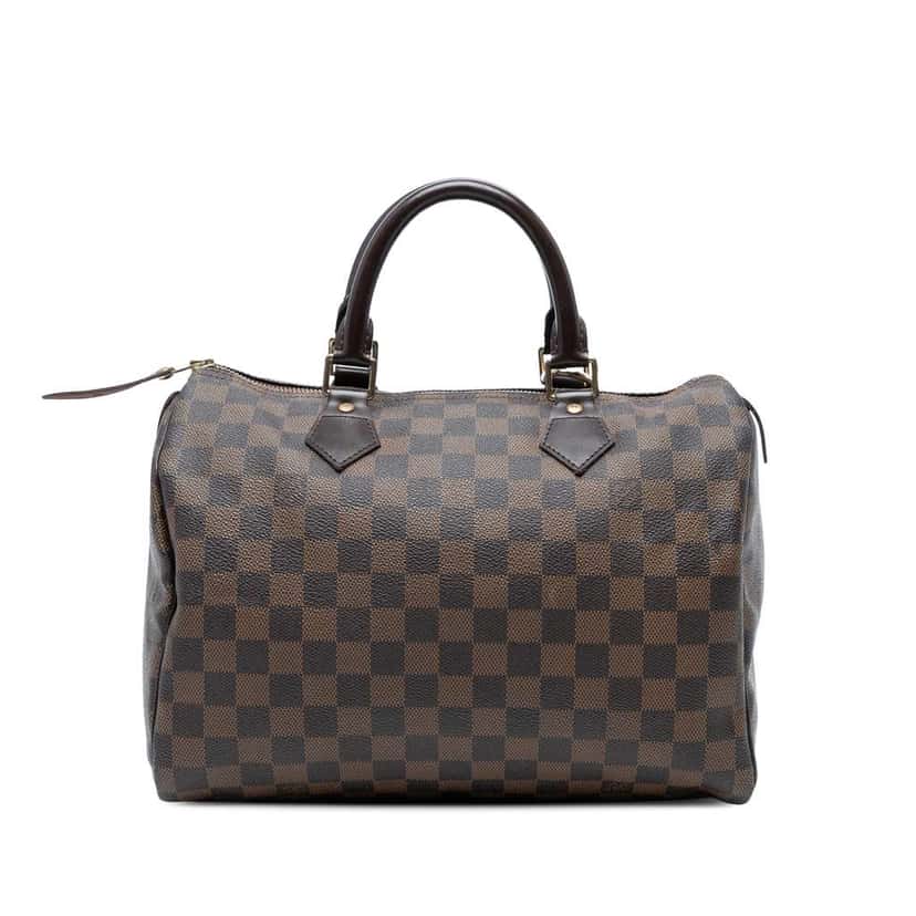 Louis Vuitton Damier Ebene Speedy 30 Brown Good condition - Front View