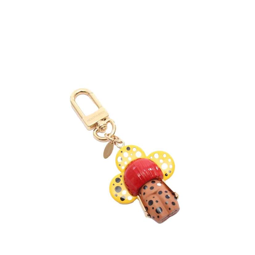Louis Vuitton Yayoi Kusama Infinity Dot Wood Vivienne Bag Charm Yellow Very good condition - Back View