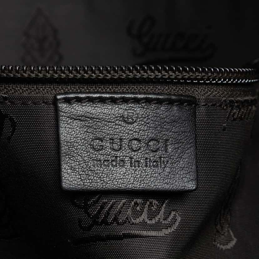 Gucci Guccissima Business Bag Black Leather Good condition - Box View
