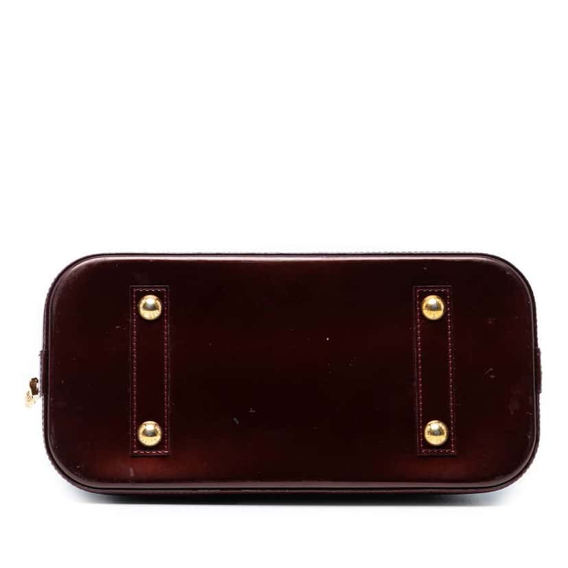Louis Vuitton Monogram Vernis Alma PM Red Leather Good condition - Inside View