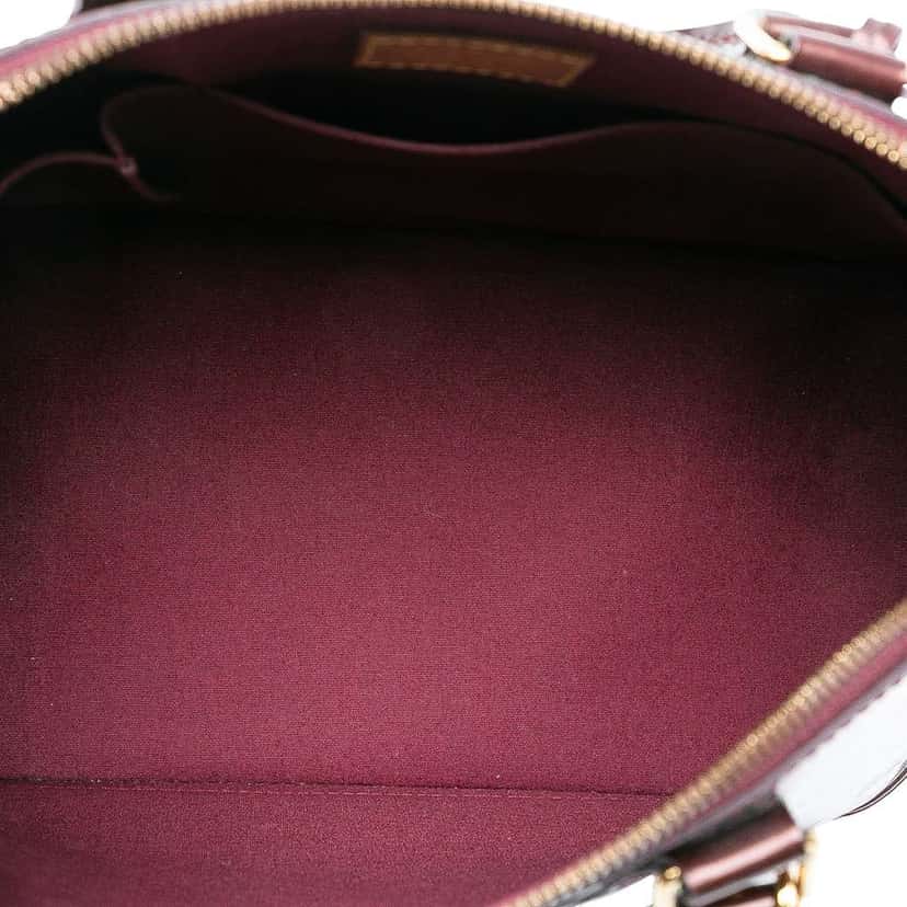Louis Vuitton Monogram Vernis Alma PM Red Leather Good condition - Model View