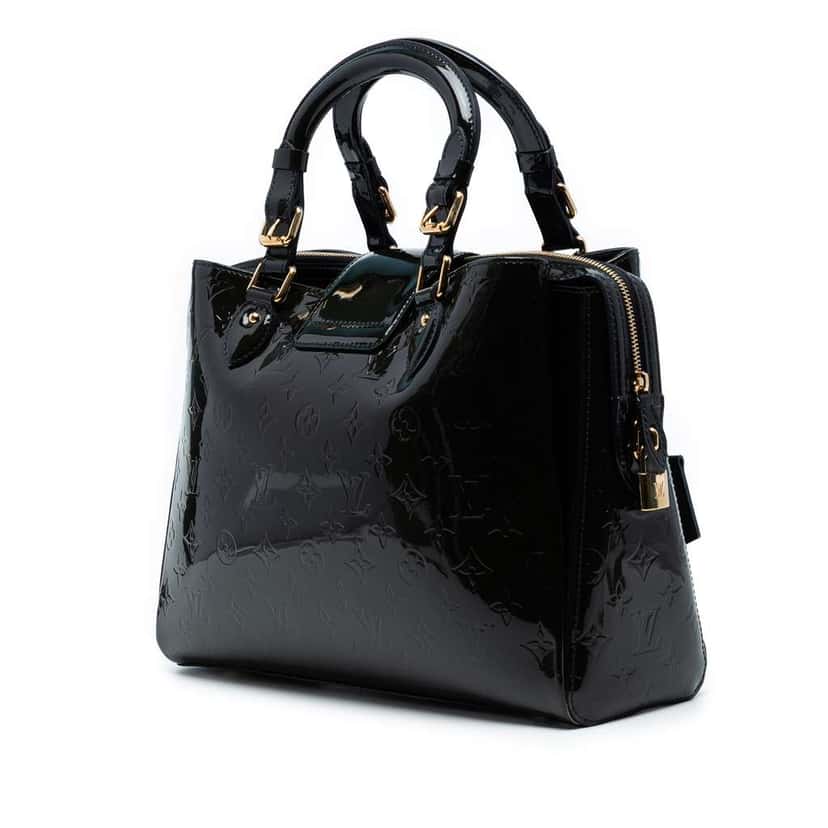 Louis Vuitton Monogram Vernis Melrose Avenue Green Leather Good condition - Back View