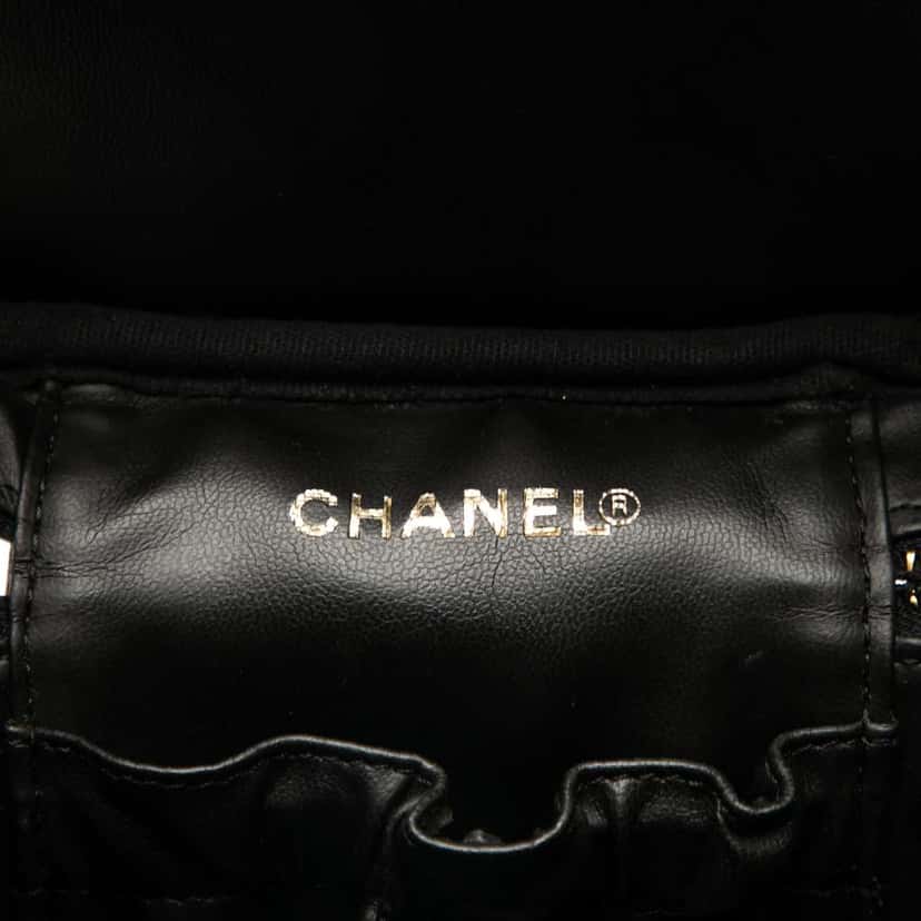 Chanel CC Caviar Vanity Bag Black Leather Good condition - Box View