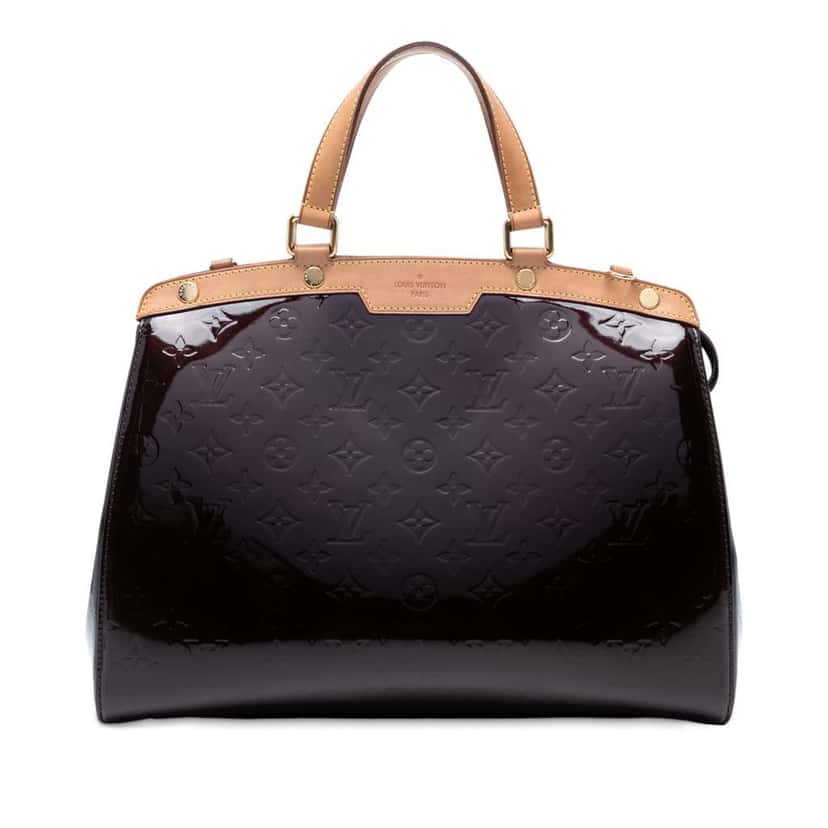 Louis Vuitton Monogram Vernis Brea GM Purple Leather Good condition - Front View