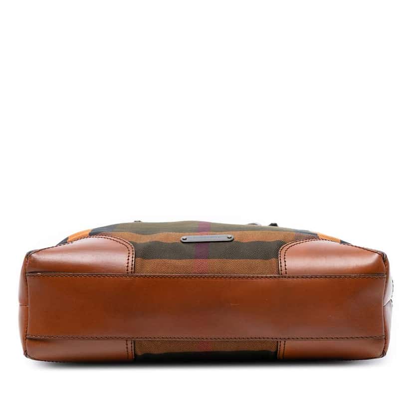 Burberry House Check Canvas Tote Brown Canvas Good condition - Inside View