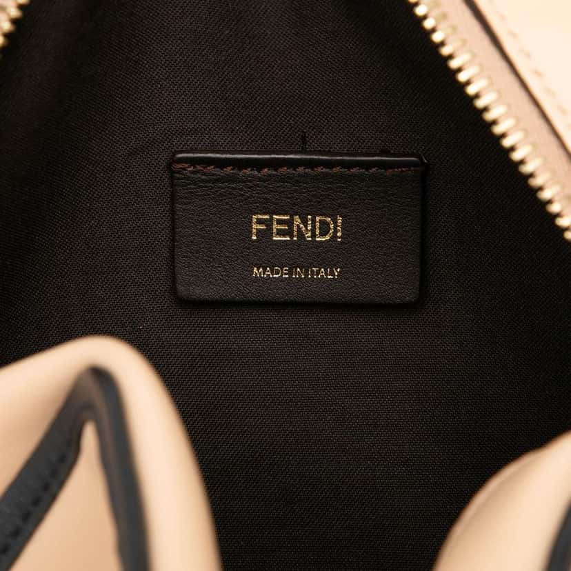 Fendi Mini Leather Stamp Patch 1974 Camera Bag Brown Leather Good condition - Box View