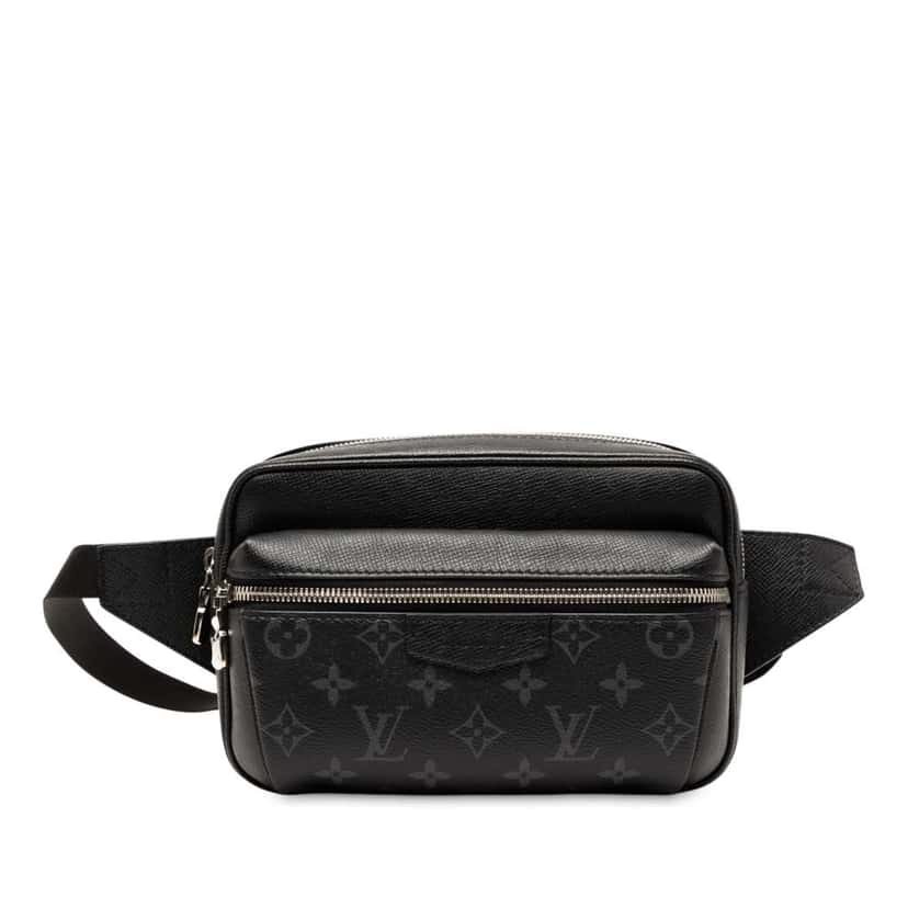 Louis Vuitton Monogram Taigarama Outdoor Bumbag Black Very good condition - Front View