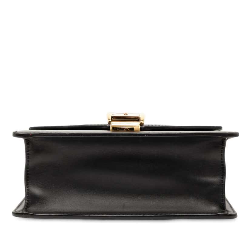 Gucci Mini Leather Web Sylvie Chain Crossbody Black Leather Good condition - Inside View