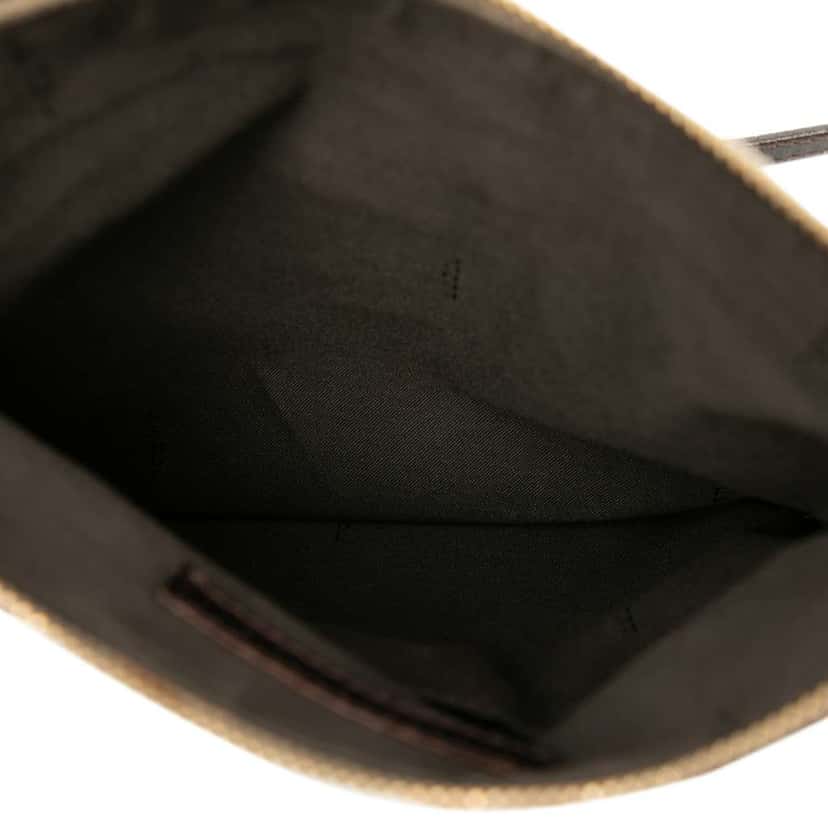 Fendi Zucchino Coated Canvas Forever Crossbody Brown Canvas Very good condition - Model View