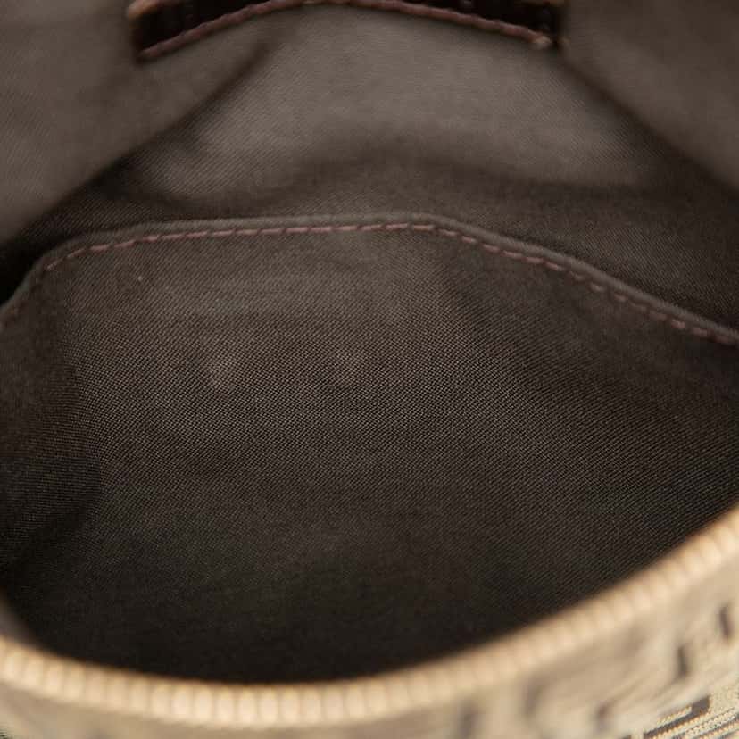 Fendi Zucchino Coated Canvas Forever Crossbody Brown Canvas Very good condition - Box View