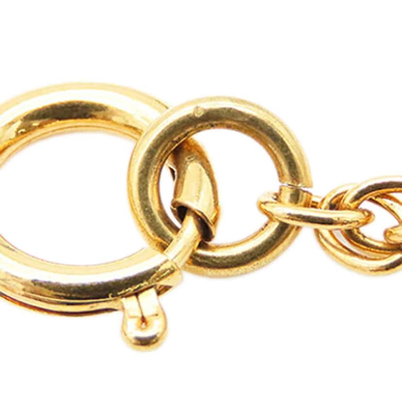 Chanel Gold Plated CC Pendant Chain Necklace Gold Metal Good condition - Box View