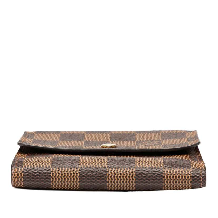 Louis Vuitton Damier Ebene Anais Compact Wallet Brown Good condition - Inside View