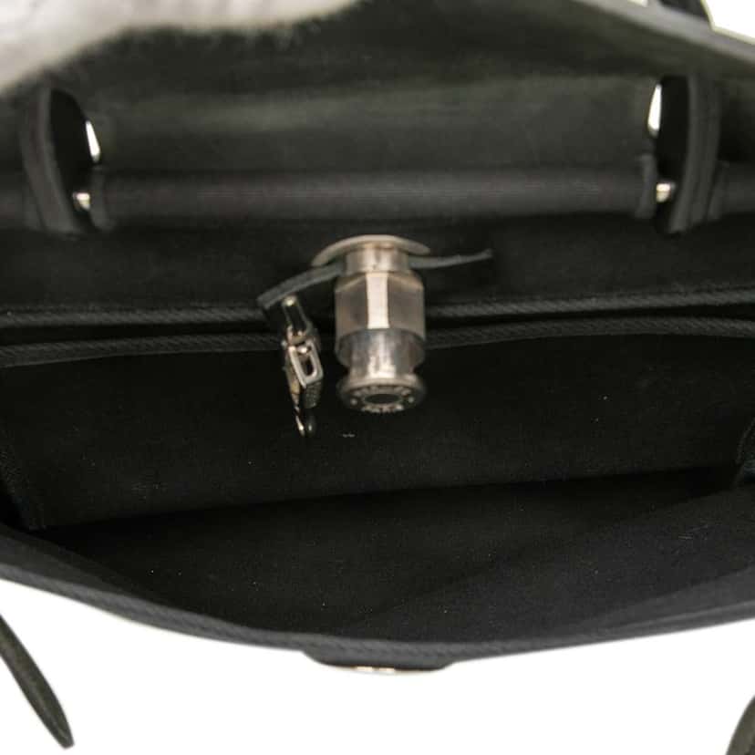 Hermès Toile Herbag PM Black Canvas Good condition - Model View