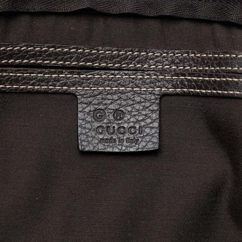Gucci Medium GG Crystal Joy Boston Bag Brown Canvas Good condition - Box View