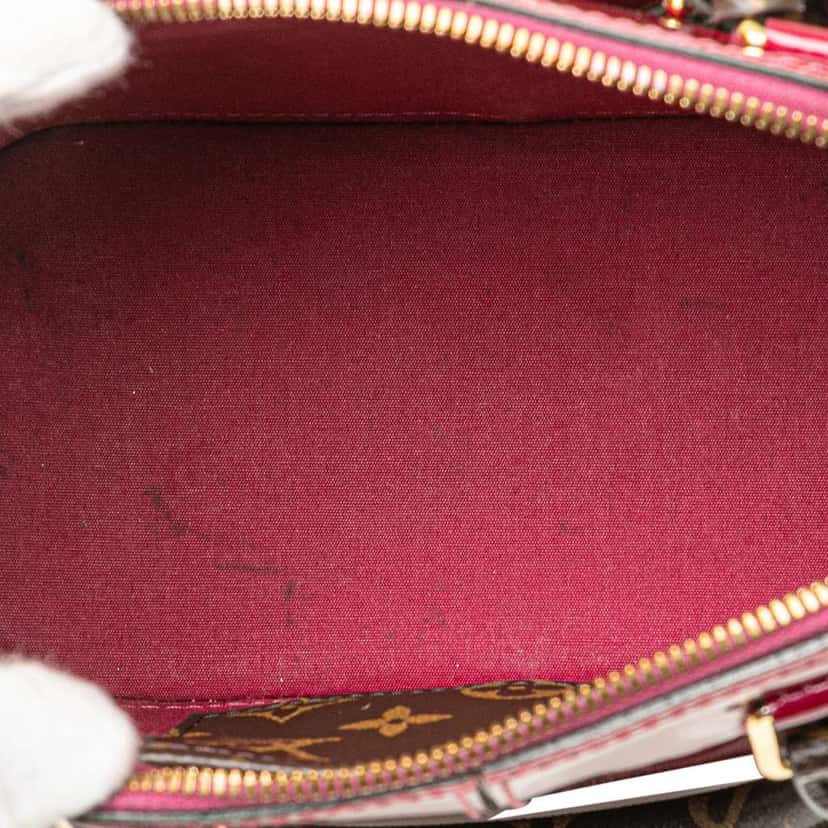 Louis Vuitton Vernis Miroir Alma BB Purple Leather Good condition - Model View