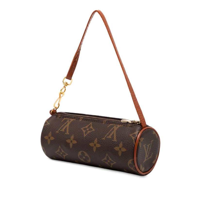 Louis Vuitton Monogram Papillon Pochette Brown Good condition - Back View