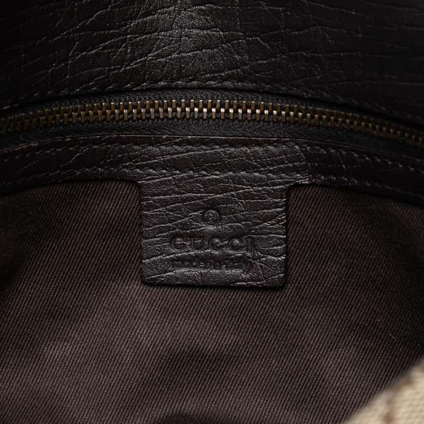 Gucci GG Canvas Horsebit Shoulder Bag Brown Canvas Good condition - Box View