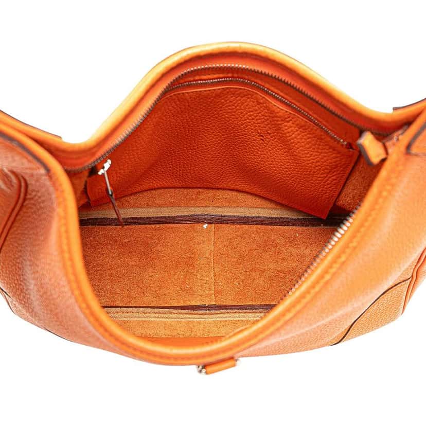 Hermès Clemence Trim II 31 Orange Leather Good condition - Model View