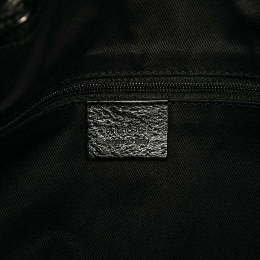 Gucci GG Canvas Drawstring Hobo Black Canvas Good condition - Box View