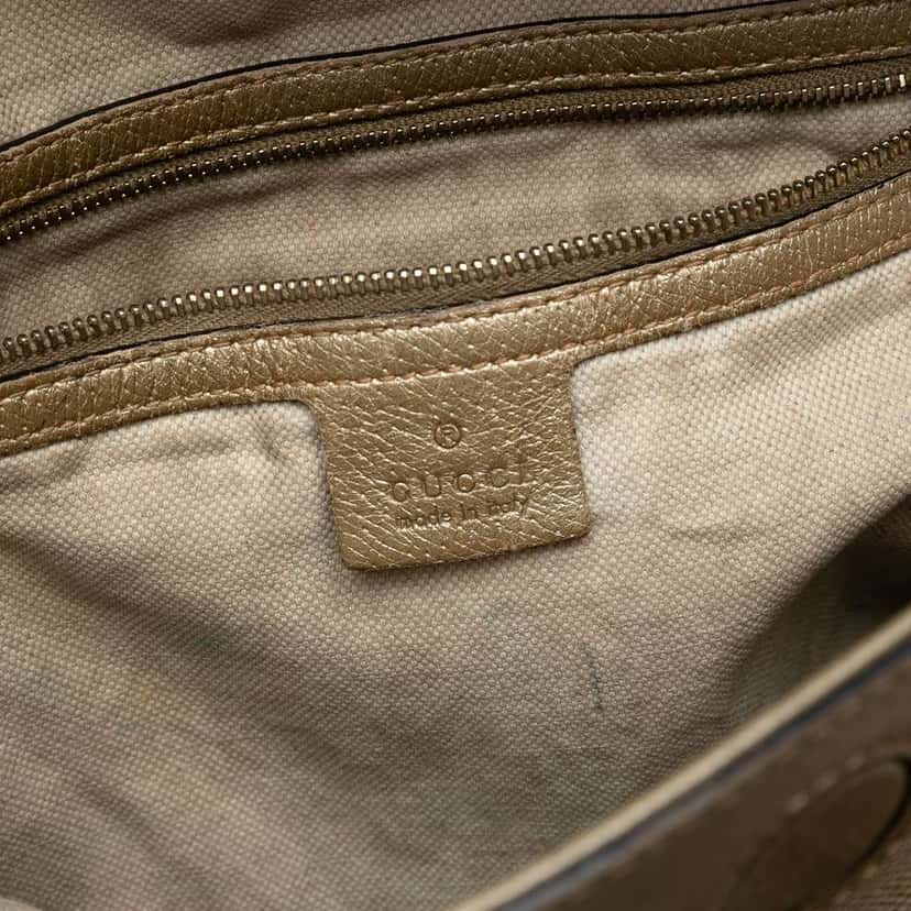 Gucci Medium GG Canvas Bree Satchel Brown Canvas Good condition - Box View