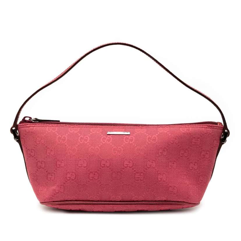 Gucci GG Canvas Boat Red Canvas Good condition - Front View