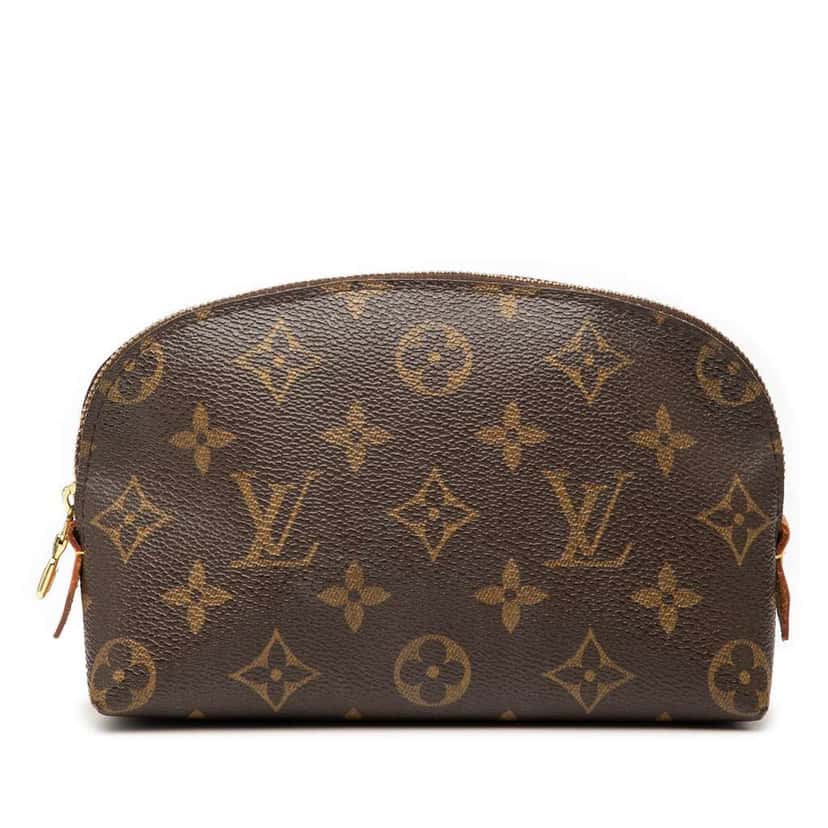 Louis Vuitton Monogram Cosmetic Pouch PM Brown Fair condition - Front View